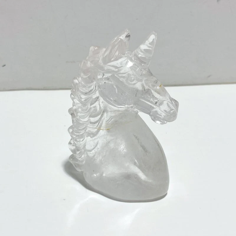 5 Pieces High Quality Clear Quartz Unicorn Carving - Image 5