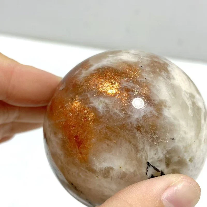 8 Pieces High Quality Sunstone Spheres - Image 2