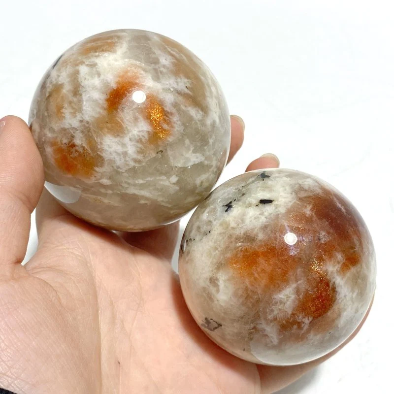 8 Pieces High Quality Sunstone Spheres - Image 7