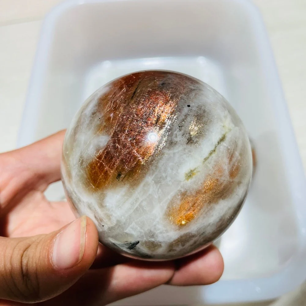 5 Pieces High Quality Sunstone Spheres - Image 2