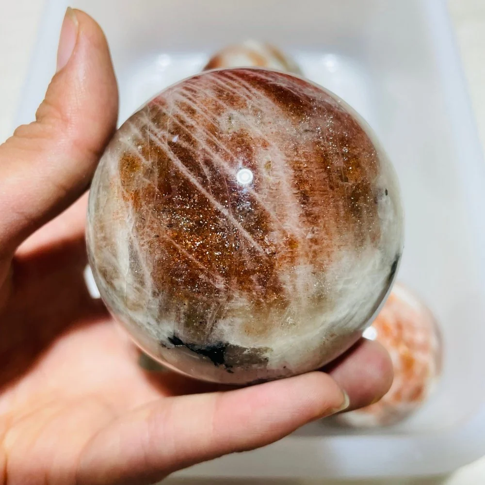 5 Pieces High Quality Sunstone Spheres - Image 4