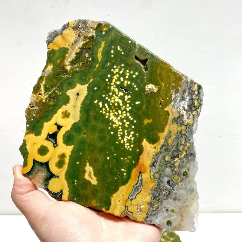 5 Pieces Large 8th Vein Ocean Jasper Slabs - Image 3
