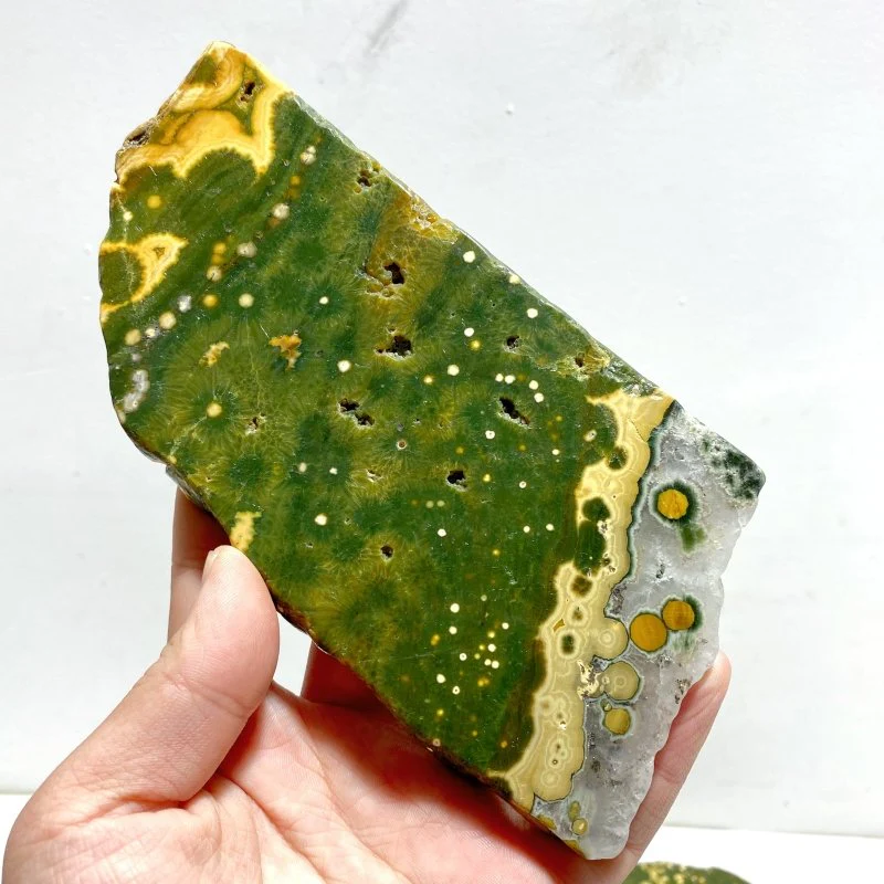 5 Pieces Large 8th Vein Ocean Jasper Slabs - Image 6