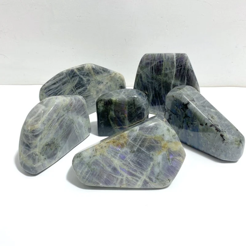 6 Pieces Large Beautiful Polished Labradorite Free Form