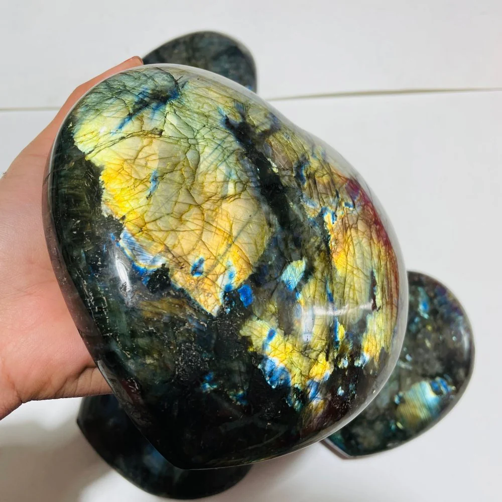 5 Pieces Large Labradorite Heart - Image 6