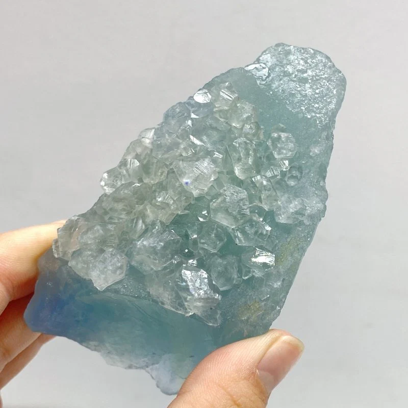 27 Pieces Raw Blue Fluorite Mixed Calcite Specimen For Collection - Image 4
