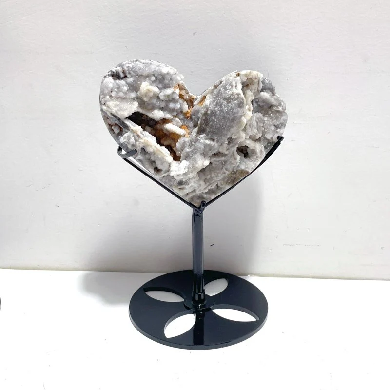 5 Pieces Sphalerite Heart With Stand - Image 4