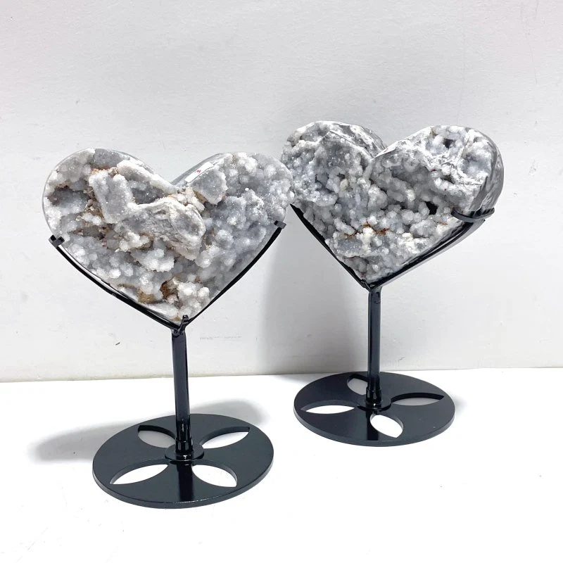 5 Pieces Sphalerite Heart With Stand - Image 7