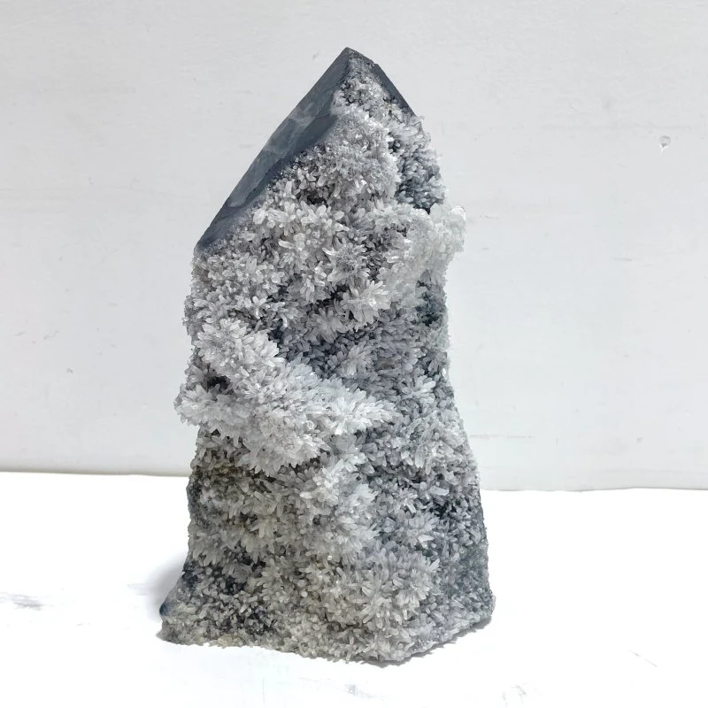 5 Pieces Black Clear Quartz Cluster Raw Side Tower - Image 2