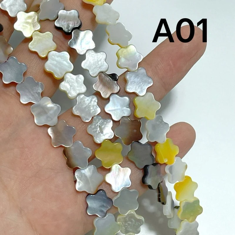 5 Shapes Shell DIY Bracelets Accessories Wholesale Heart/Moon/Star/Four Leaf Clover Random Color - Image 2