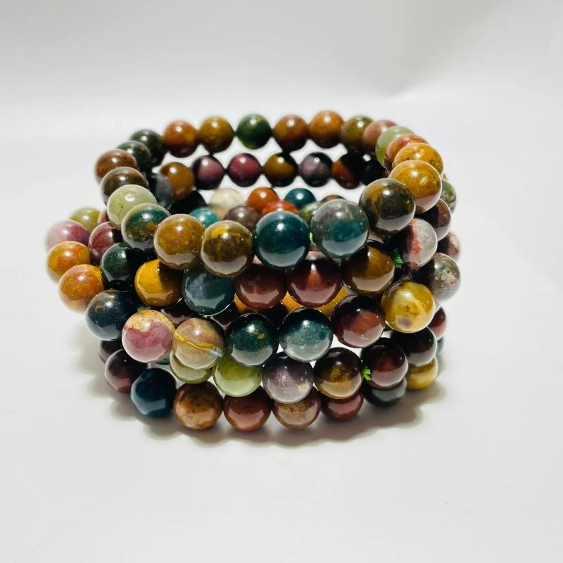 5 Types Bracelet Russian Serpentine Stone Ocean Jasper Bracelets Wholesale - Image 3