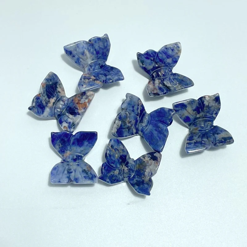 3D Butterfly Carving Wholesale Rose Quartz Sakura Flower Agate - Image 4