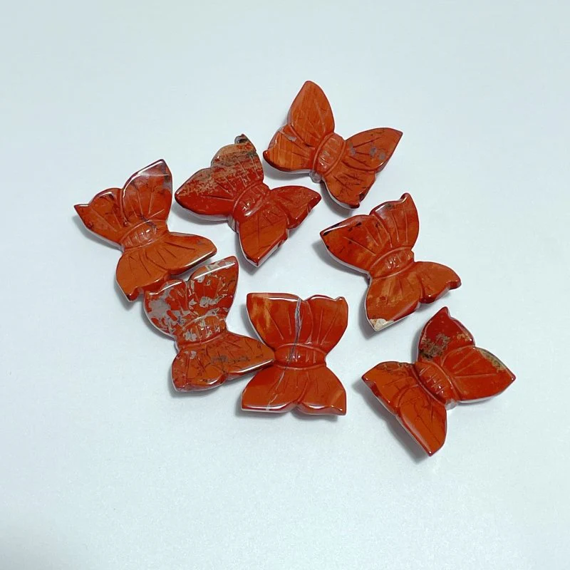 3D Butterfly Carving Wholesale Rose Quartz Sakura Flower Agate - Image 5