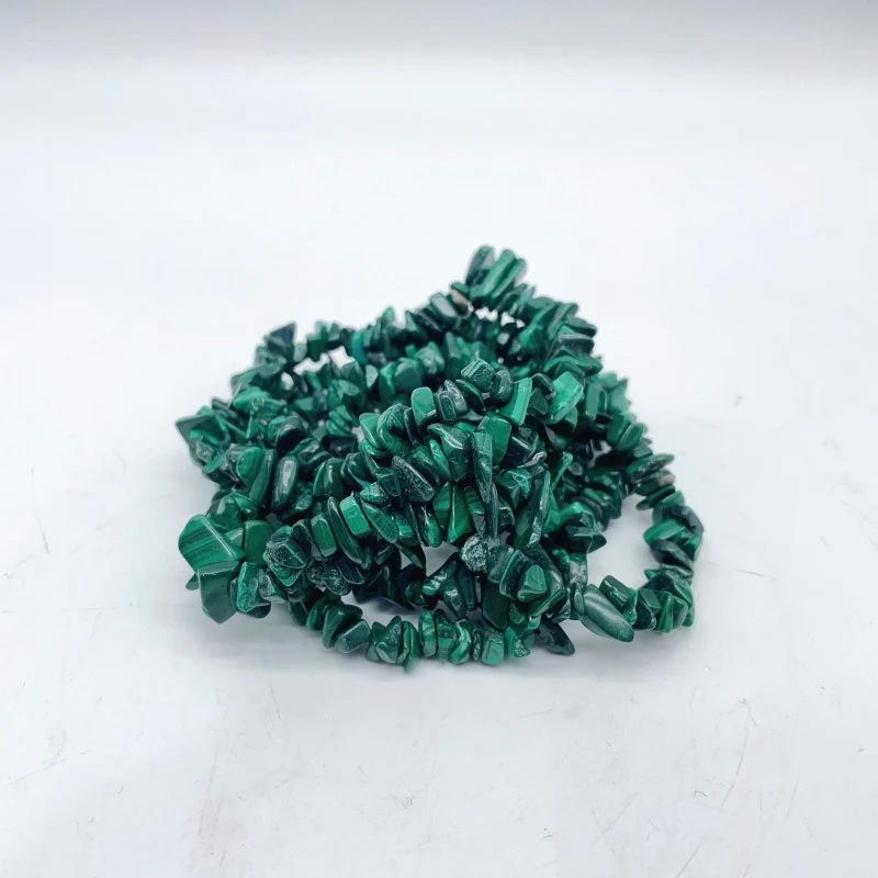 5 Types Chip Bracelet Crystal Wholesale Malachite Phosphosiderite Rutile Quartz - Image 5