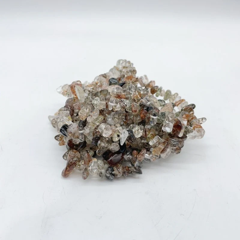 5 Types Chip Bracelet Crystal Wholesale Malachite Phosphosiderite Rutile Quartz - Image 7