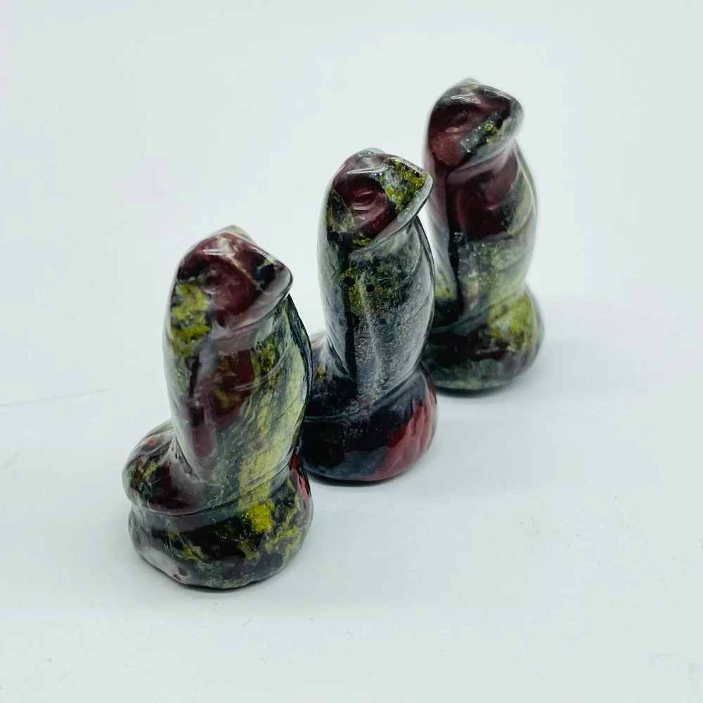 5 Types Cobra Snake Red jasper & Africa Blood Stone Carving Wholesale - Image 4