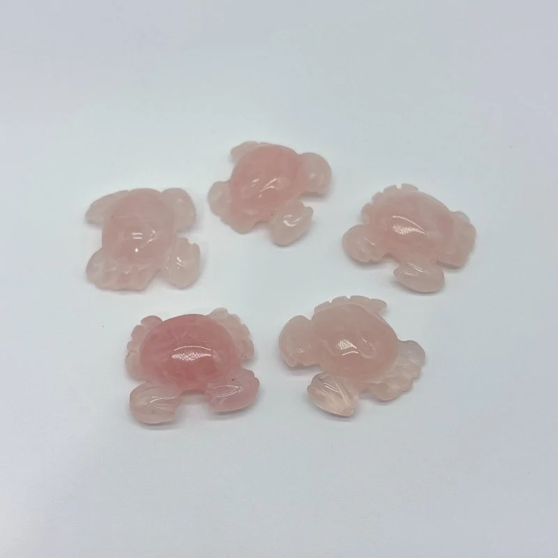 5 Types Mini Crab Rose Quartz Moss Agate Wholesale - Image 3