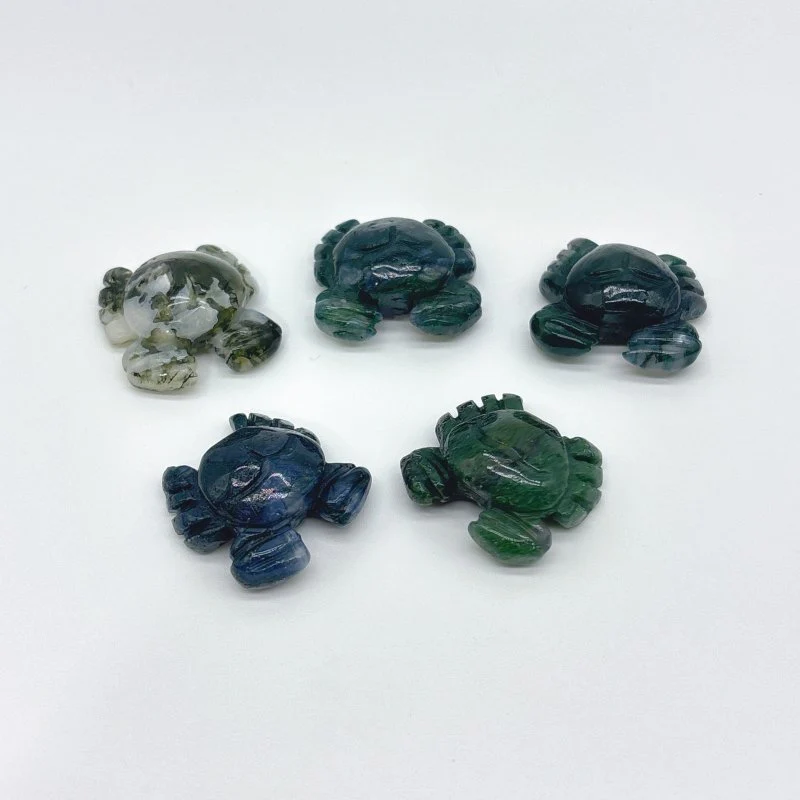 5 Types Mini Crab Rose Quartz Moss Agate Wholesale - Image 5