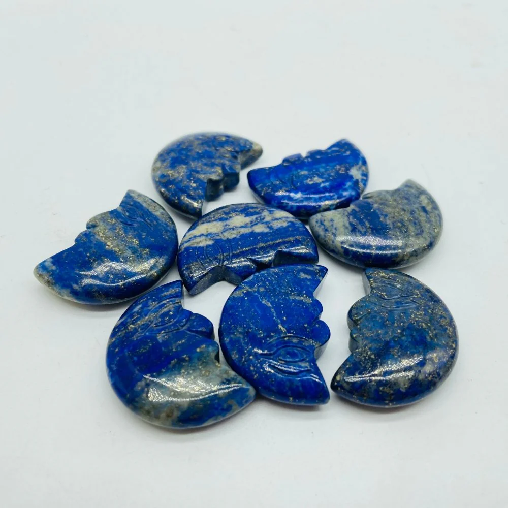 7Types Moon Face Stone Crazy Agate & Labradorite Carving Wholesale - Image 10