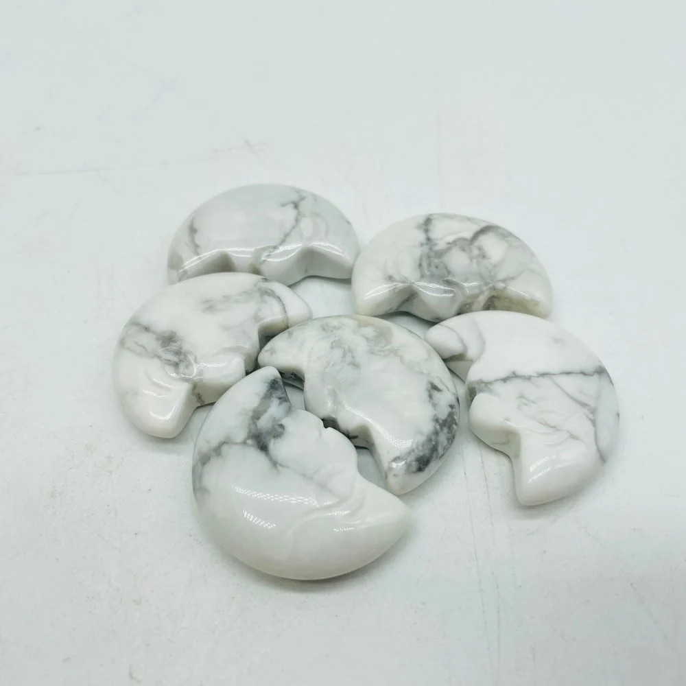 7Types Moon Face Stone Crazy Agate & Labradorite Carving Wholesale - Image 4