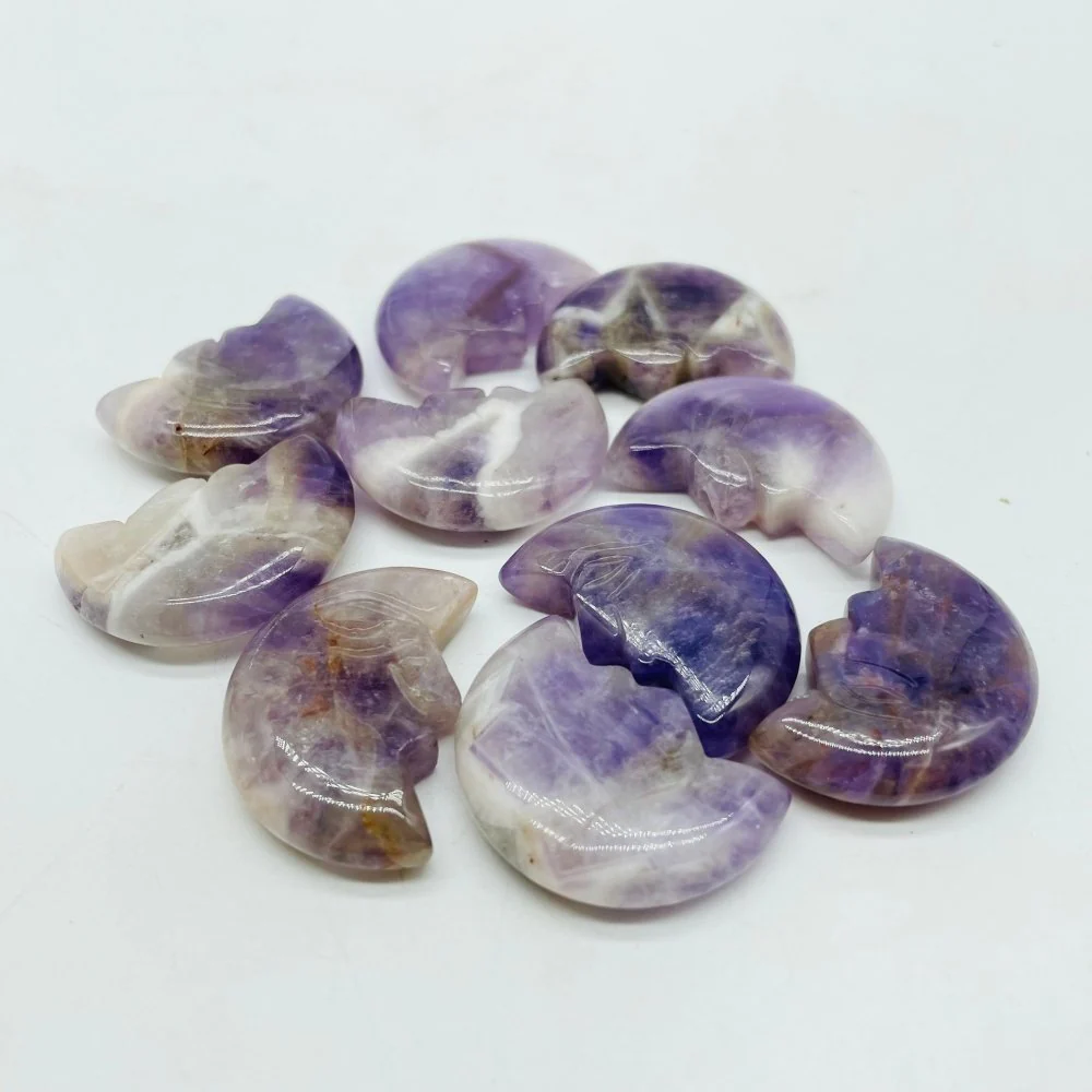7Types Moon Face Stone Crazy Agate & Labradorite Carving Wholesale - Image 9