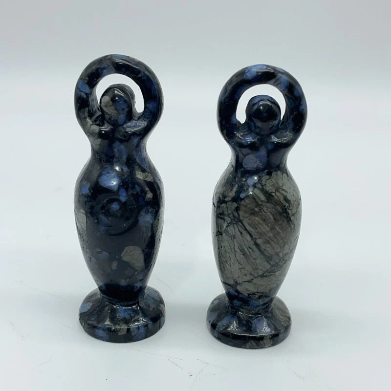 5 Types Spiral Goddess Carving Wholesale Obsidian Fluorite - Image 3