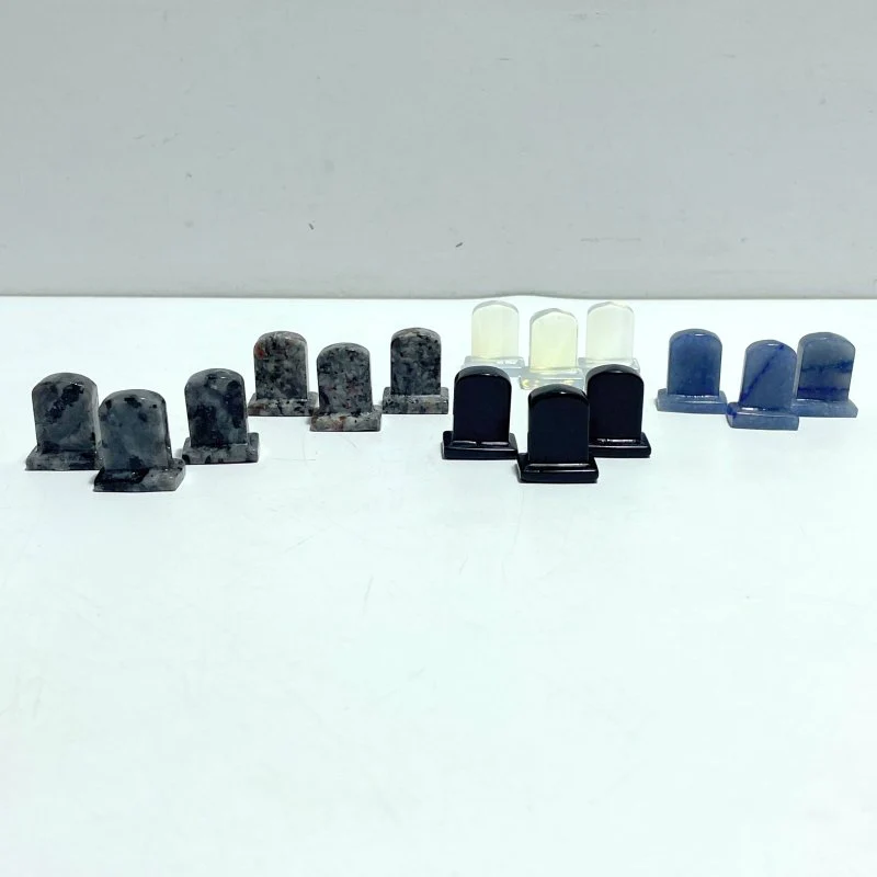5 Types Tombstone Carving Wholesale Obsidian Blue Aventurine Yooperlite - Image 6