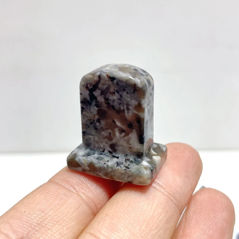 5 Types Tombstone Carving Wholesale Obsidian Blue Aventurine Yooperlite - Image 7