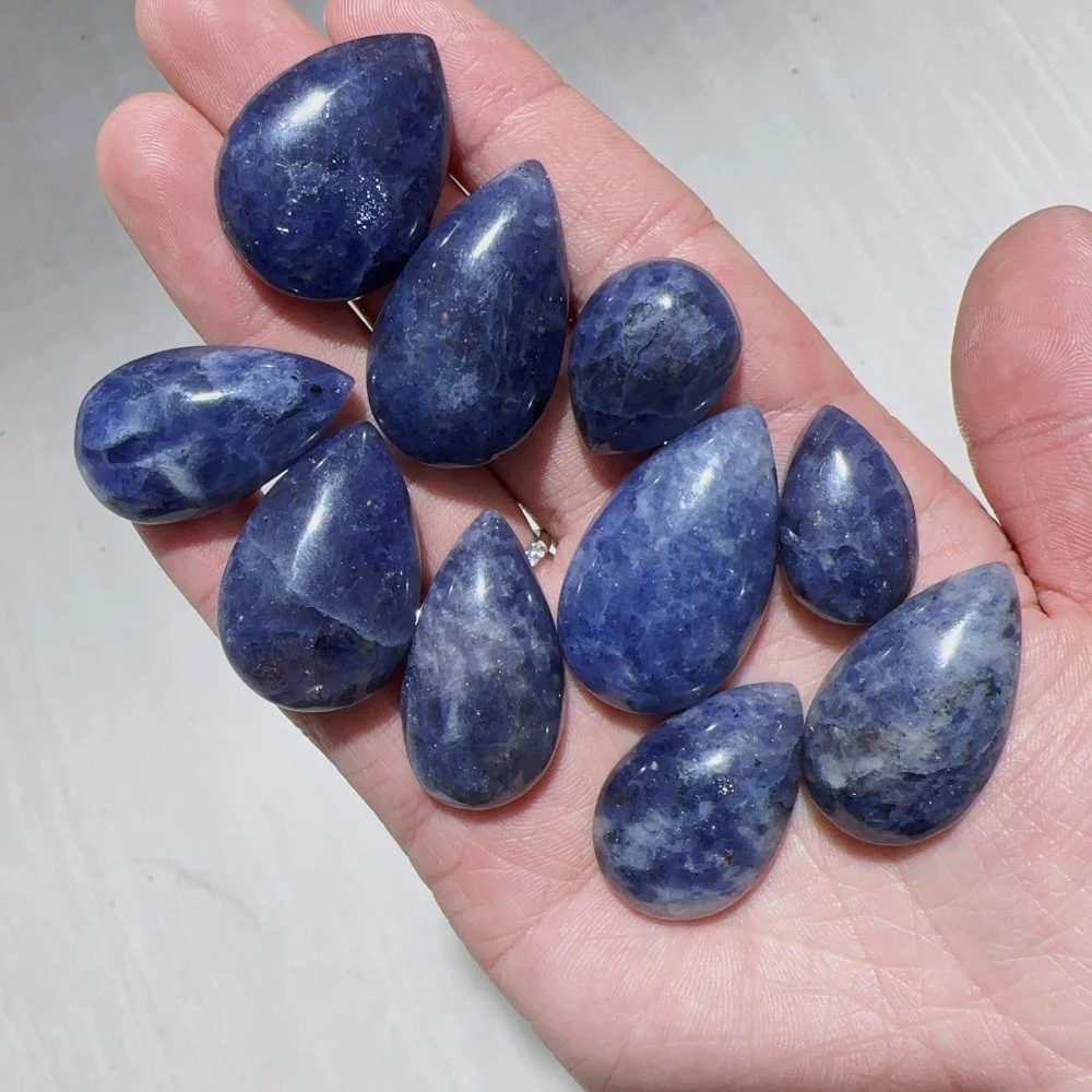 50 Pieces Natural Cordierite DIY Pendant - Image 4