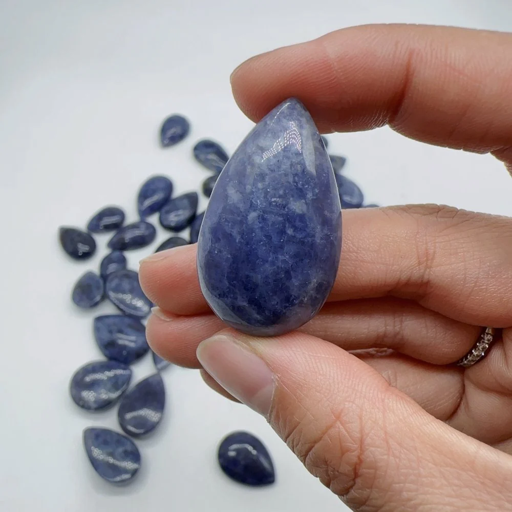 50 Pieces Natural Cordierite DIY Pendant - Image 9