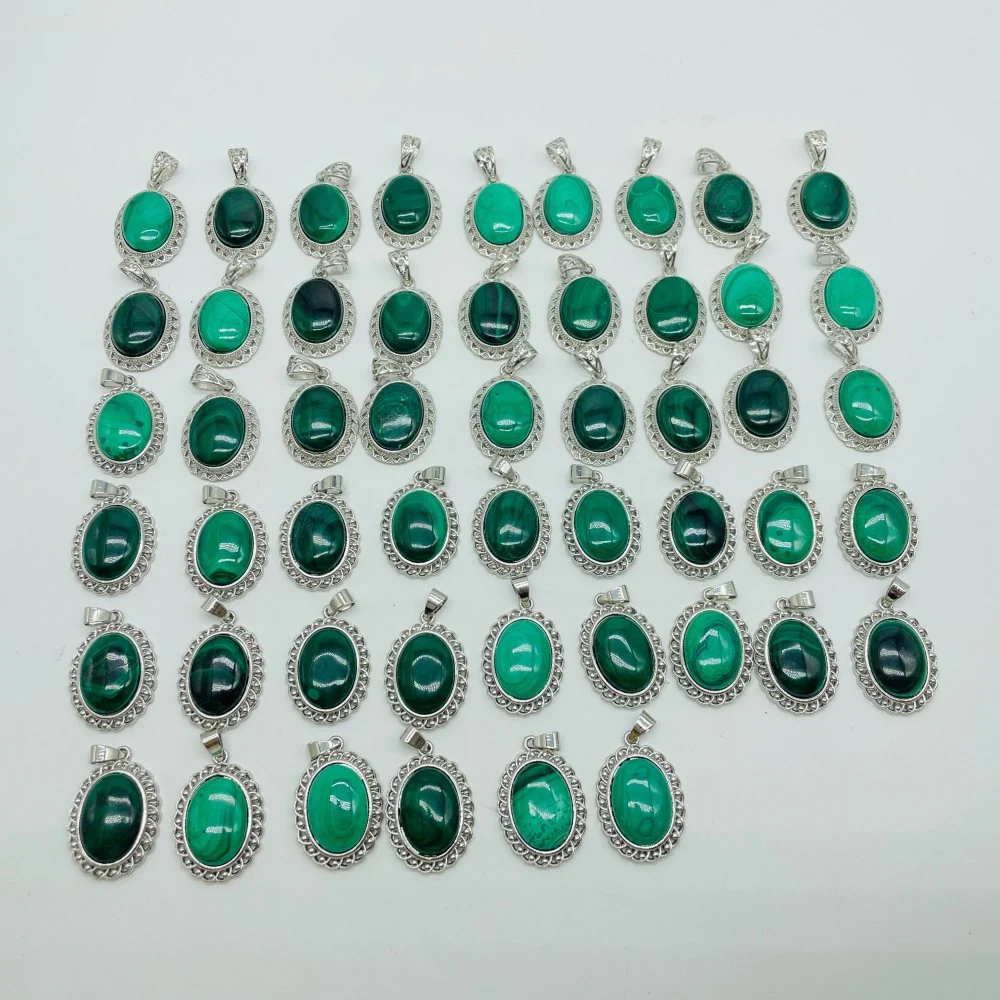 51 Pieces Malachite Charm Pendant - Image 5