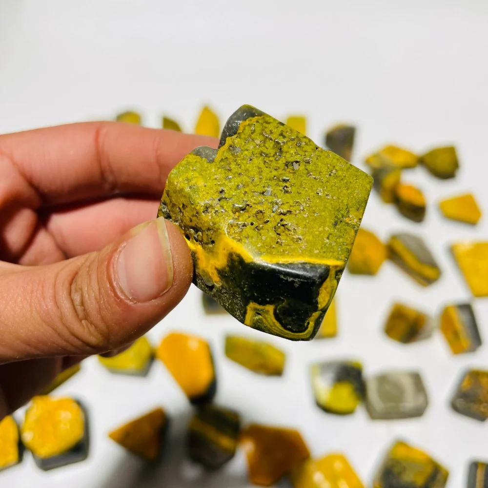 51 Pieces Natural Bumble Bee Stone Jasper Free Form - Image 3