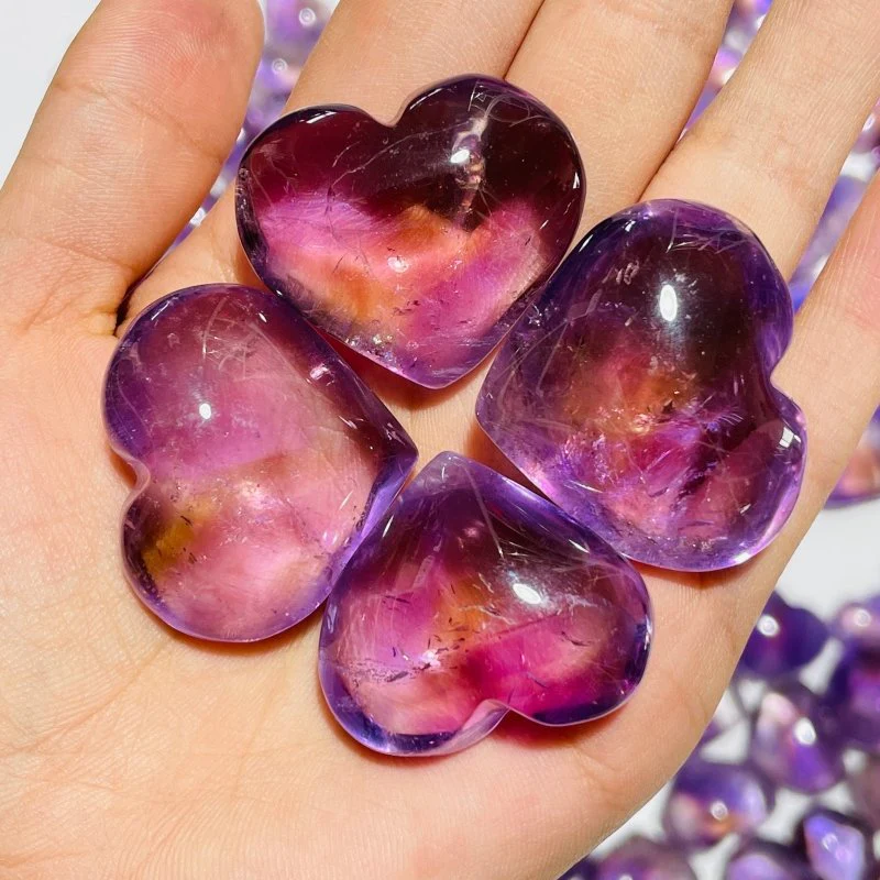 152 Pieces Small Ametrine Heart Crystal - Image 4