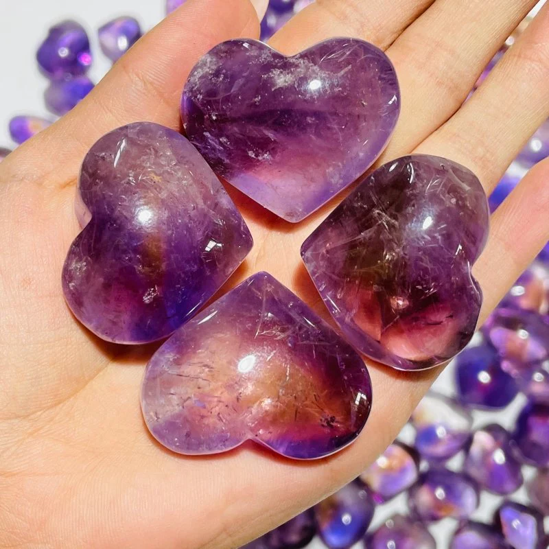 152 Pieces Small Ametrine Heart Crystal - Image 7