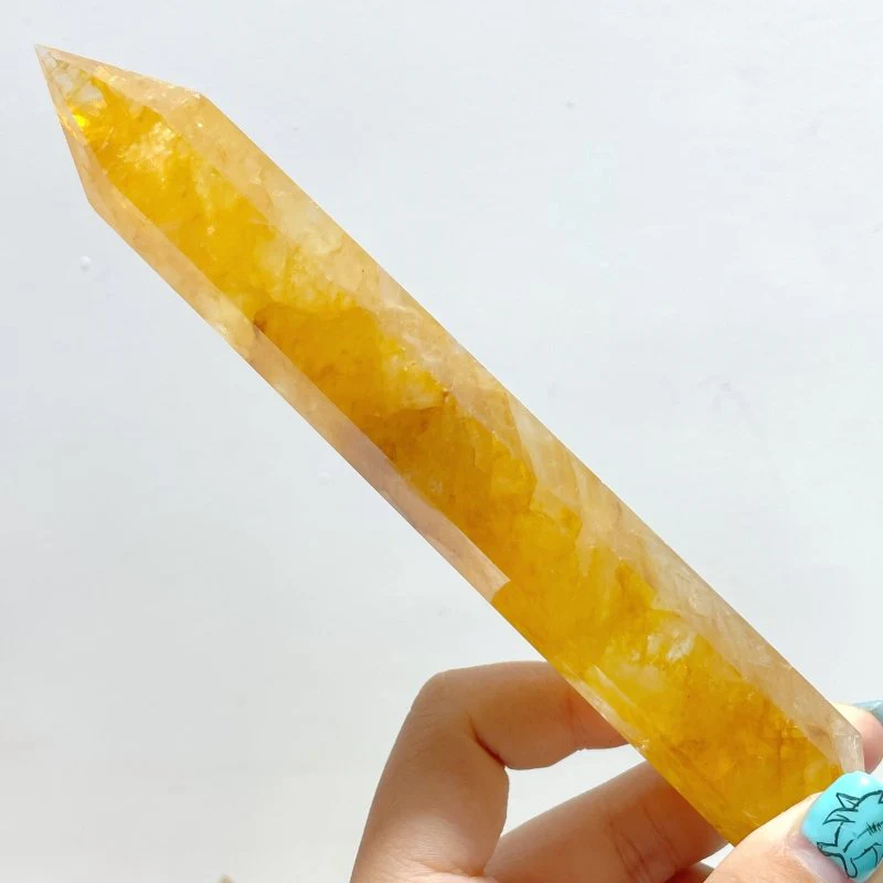 15CM Golden Hematoid Quartz Tower Point Wholesale - Image 4