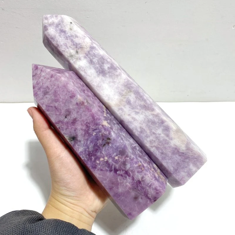11 Pieces Large Lepidolite Tower - Image 5