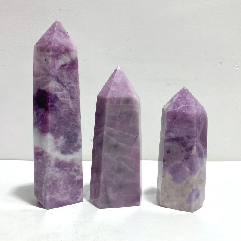 11 Pieces Large Lepidolite Tower - Image 8