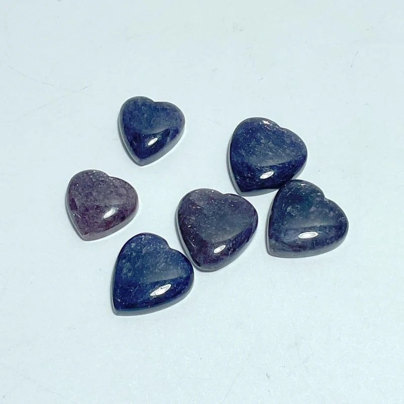6 Pieces High Quality Cordierite Mixed Lepidocrocite Heart - Image 3