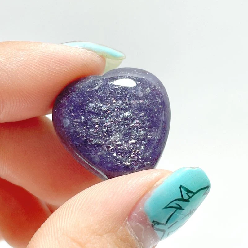 6 Pieces High Quality Cordierite Mixed Lepidocrocite Heart - Image 5
