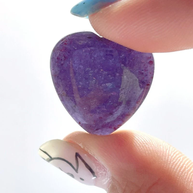 6 Pieces High Quality Cordierite Mixed Lepidocrocite Heart - Image 7