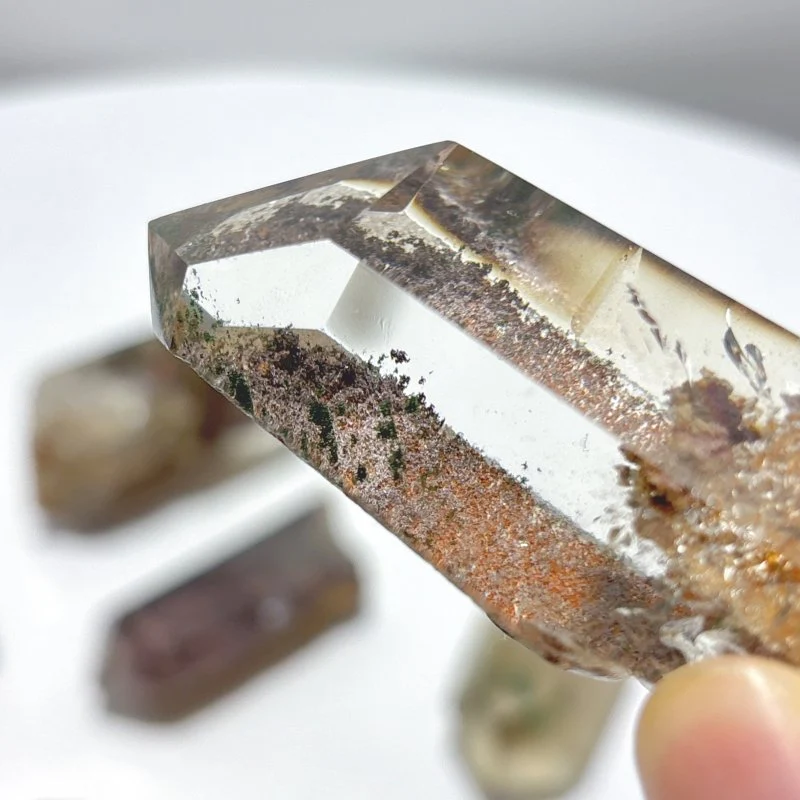 6 Pieces Beautiful Garden Quartz Points Raw Bottom - Image 11