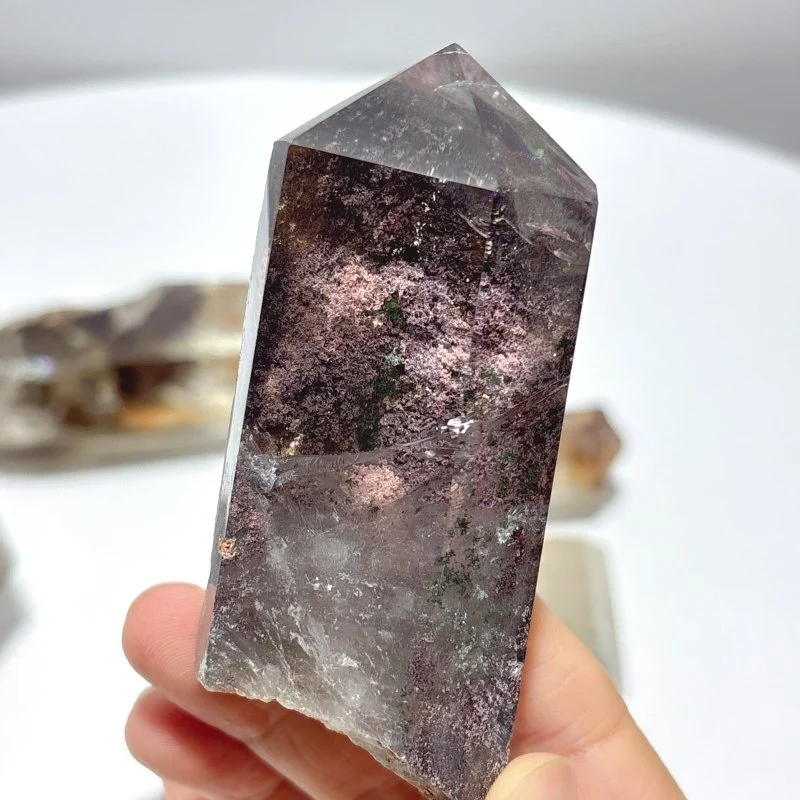 6 Pieces Beautiful Garden Quartz Points Raw Bottom - Image 2