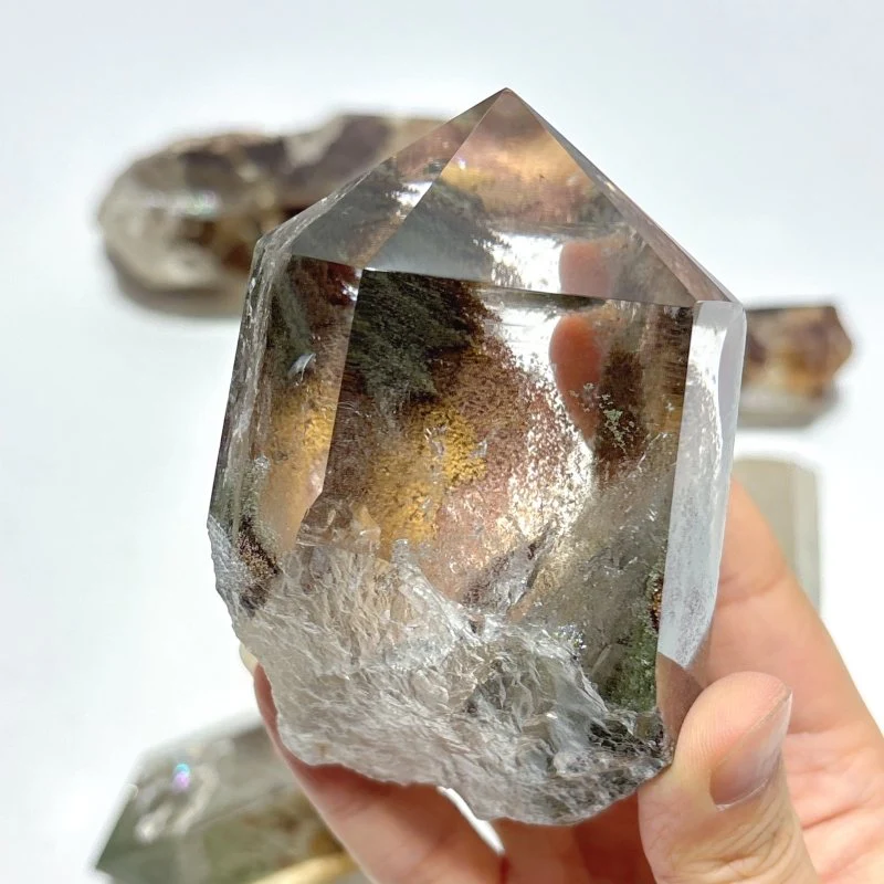 6 Pieces Beautiful Garden Quartz Points Raw Bottom - Image 7