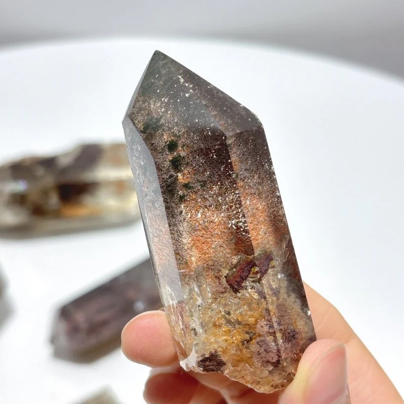 6 Pieces Beautiful Garden Quartz Points Raw Bottom - Image 9
