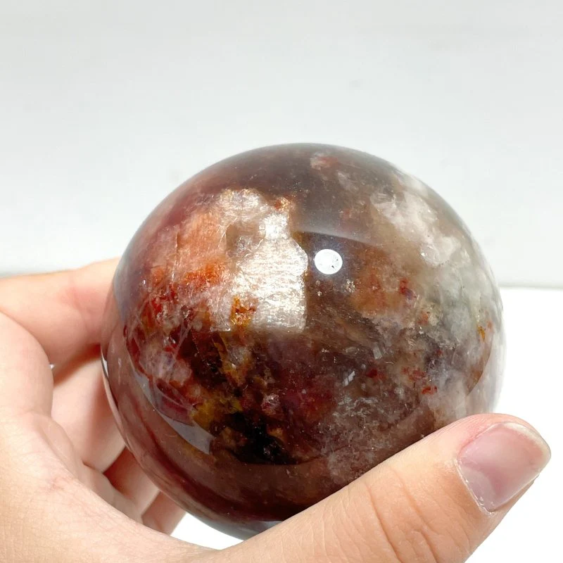 6 Pieces Blue Moonstone Mixed Fire Quartz Spheres - Image 4