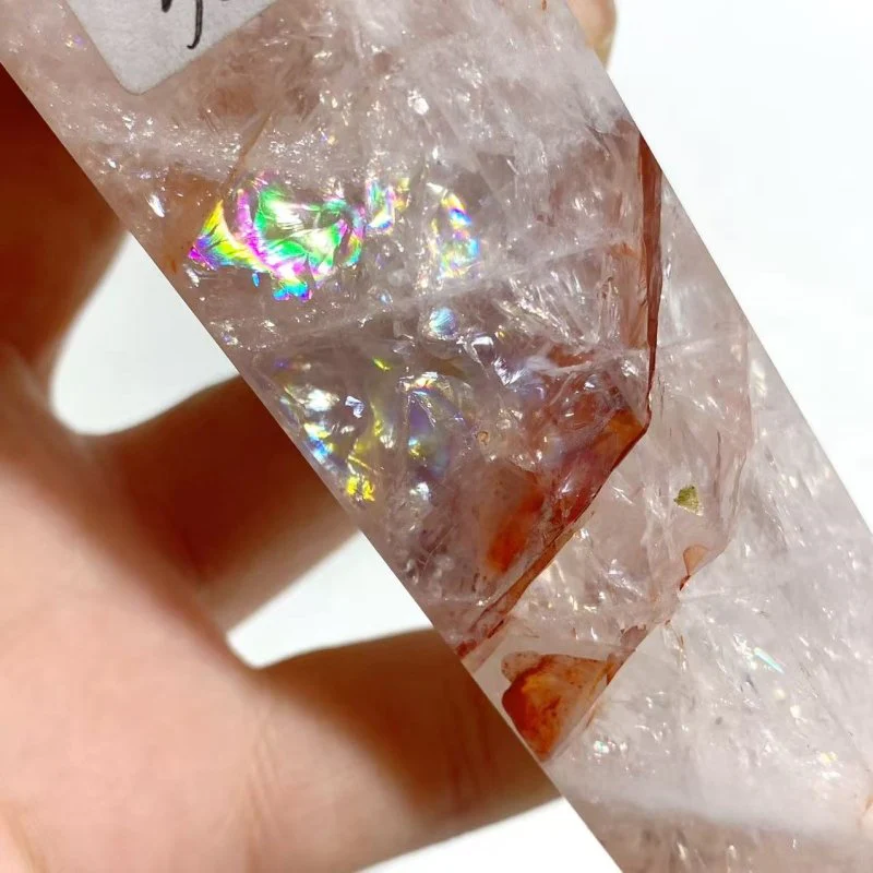 6 Pieces Fire Quartz Point Magic Scepter Wand With Stand - Image 7
