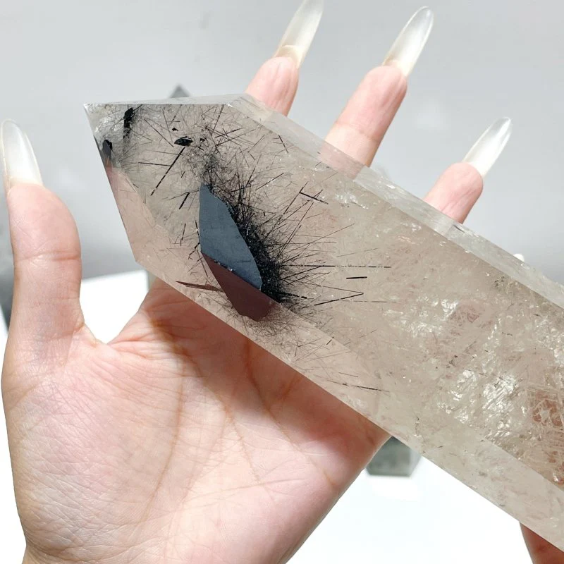 6 Pieces Large Black Tourmaline Tower - Image 2