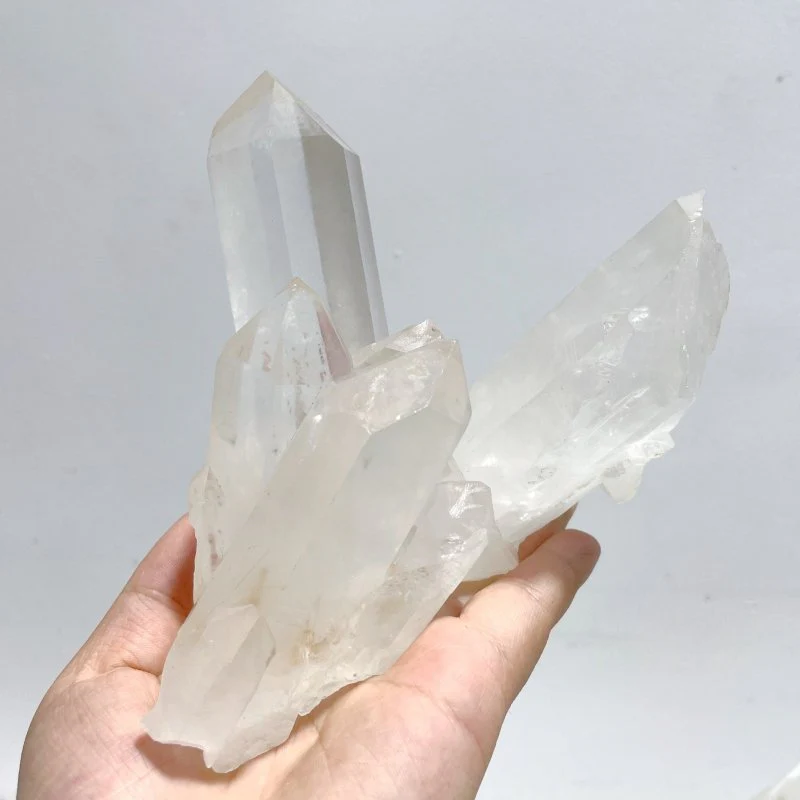 6 Pieces Large Clear Quartz Cluster