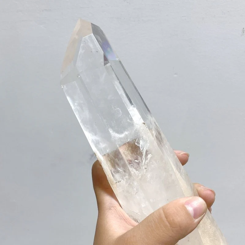 6 Pieces Large Clear Quartz Point Raw Bottom - Image 6