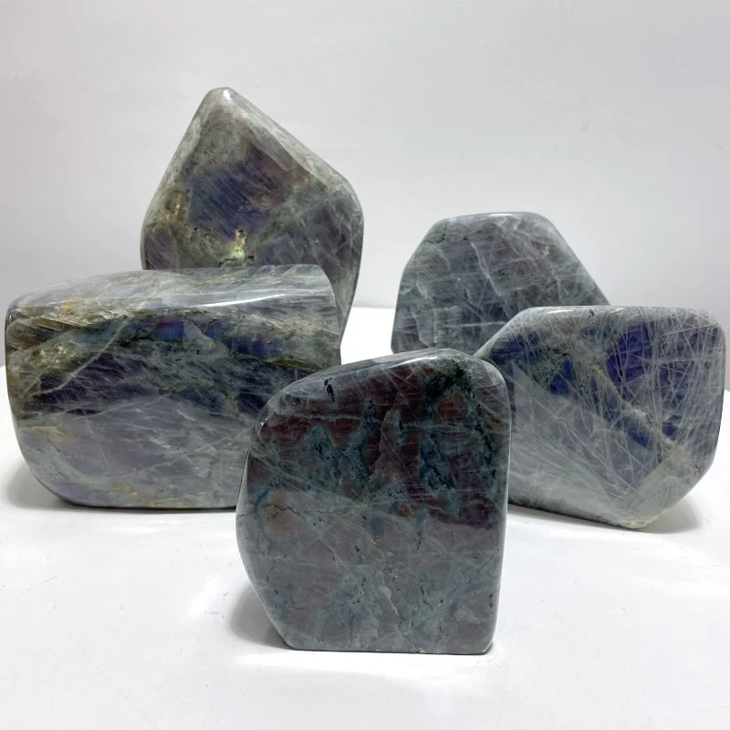 5 Pieces Large Colorful Labradorite Free Form - Image 2